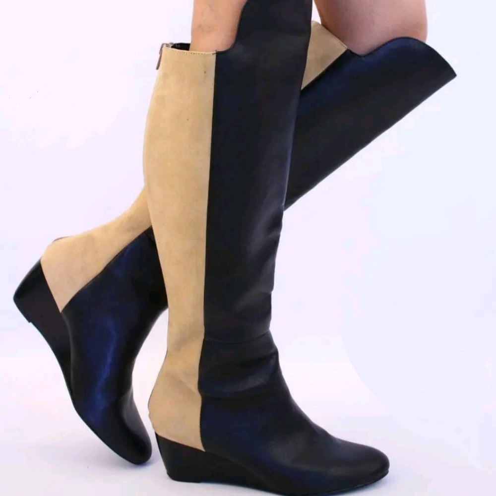 Black and tan otk boots